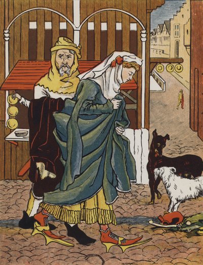 Dama cruzando la calle en la Edad Media de Mary Eliza Haweis